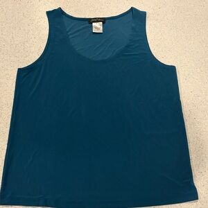Chic Teal Sleeveless Top